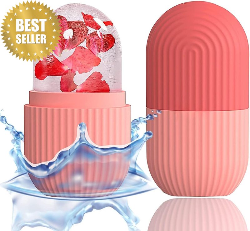 Face Ice Roller for Men & Women – Reusable & Unbreakable Face Massager for Glowi