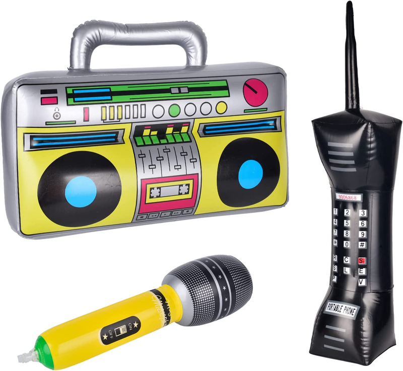 Inflatable Boom Box 90S Phone Prop: Mobile Phones for Inflatable Fun