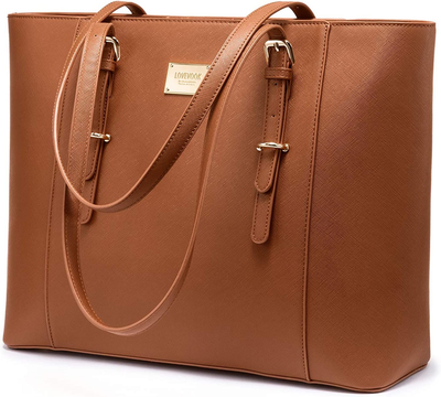 Laptop Tote Bag for Women Cute Computer Large 15.6 Inch Brown eBay