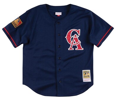 Mitchell & Ness California Angels #22 Baseball Jersey New Mens Sizes $130