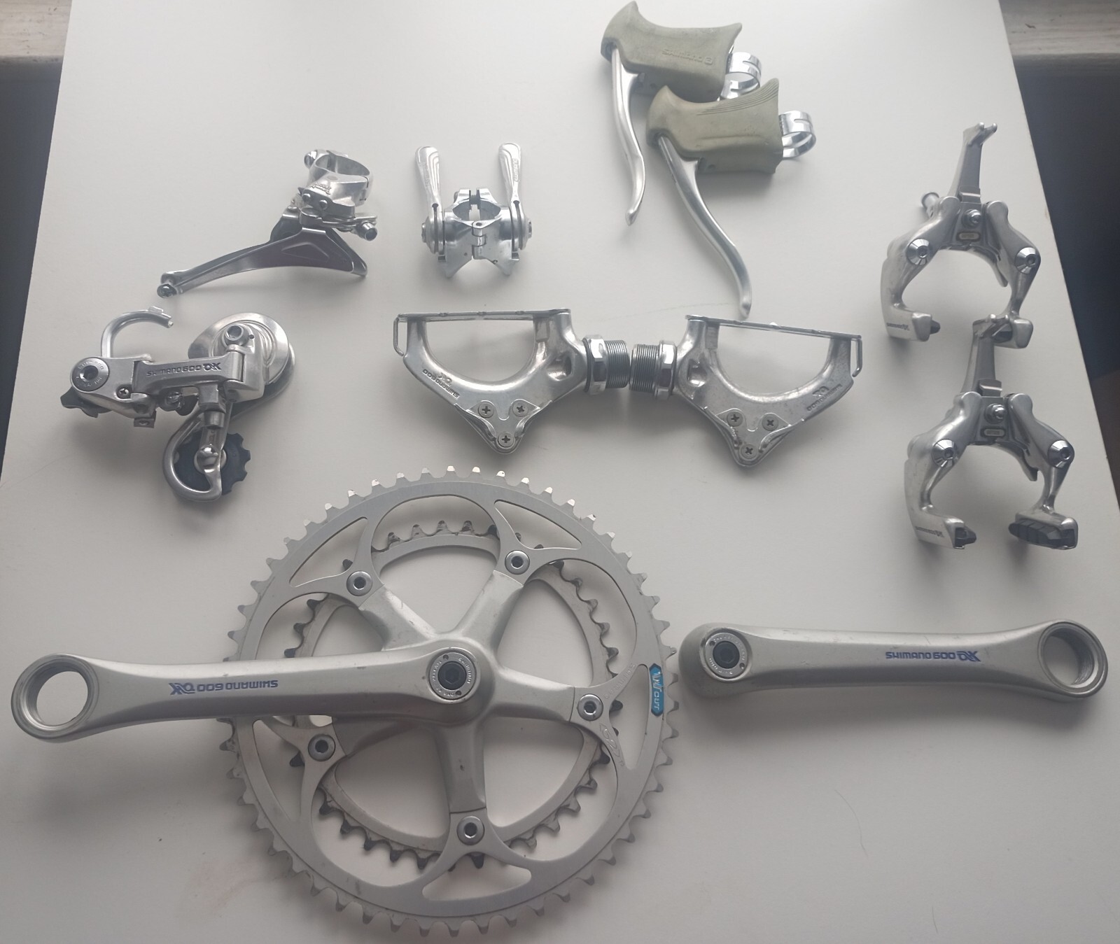 ☆SHIMANO 600 6400系 2x8s グループセット7点 VINTAGE 並品