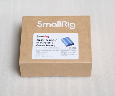 SmallRig EN-EL15c 17.28Wh 7.2V 2400mAh USB-C Li-Ion Battery for Nikon Camera