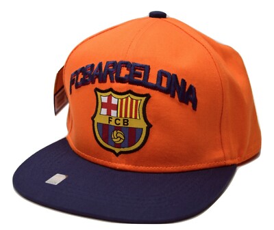 FC Barcelona International Soccer Football Club Flat Bill Snapback Cap Hat