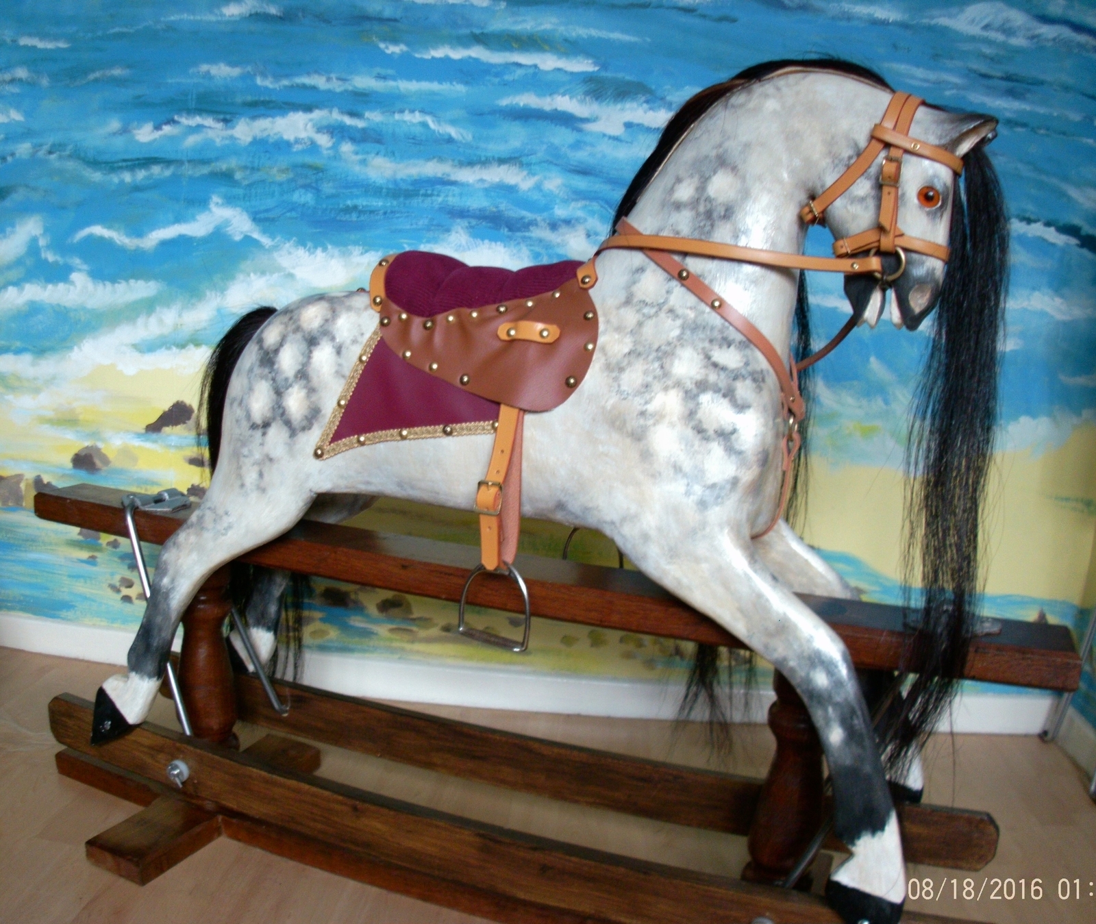 1 Pair Medium Size Rocking Horse Stirrups Nickel Plated 3" Sole FREE POST UK 754311501625 eBay