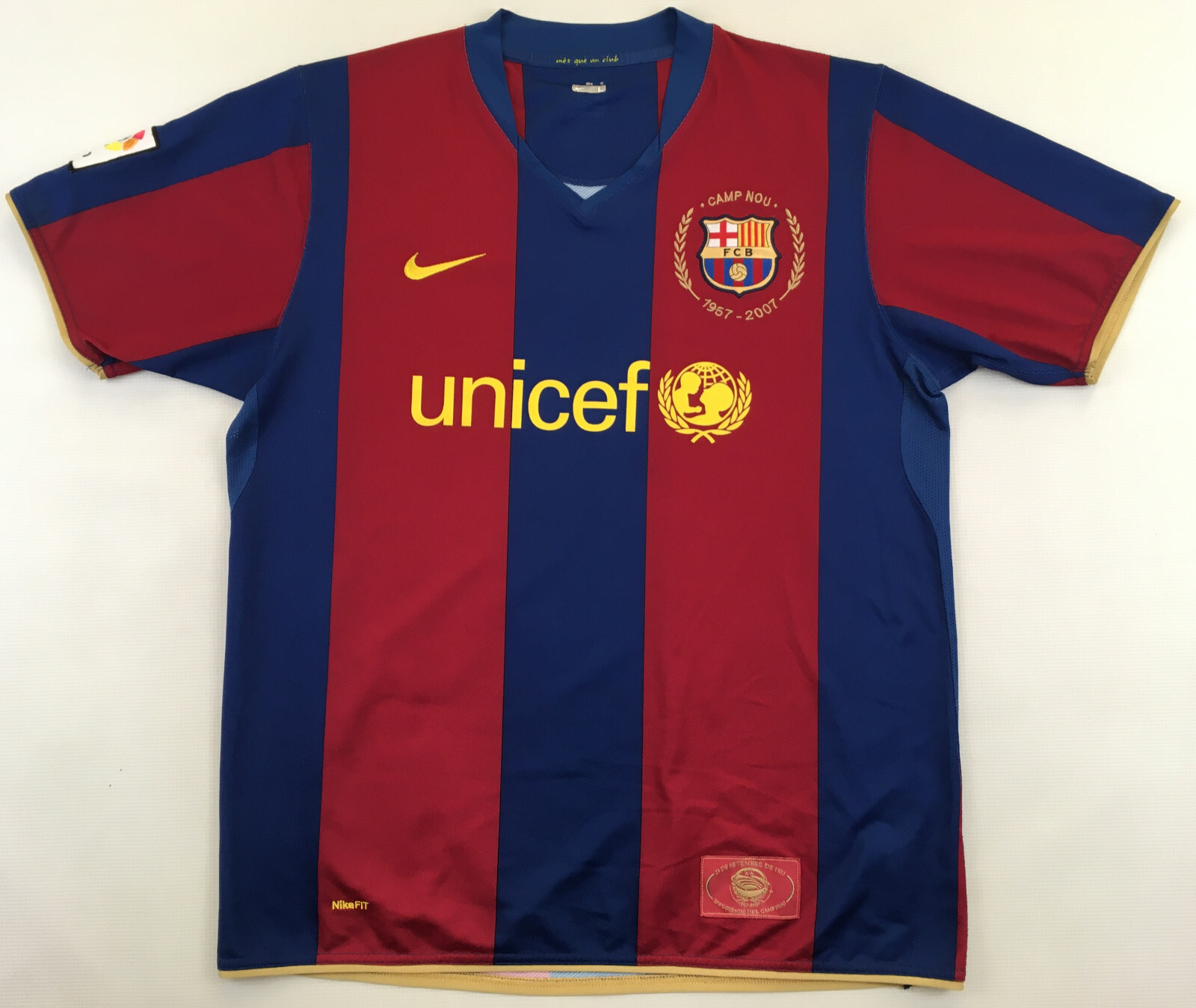 ウェア Nike FC Barcelona 2007-2008  Jersey FC Barcelona 2007 2008 home Nike 1957-2007 Camp Nou shirt