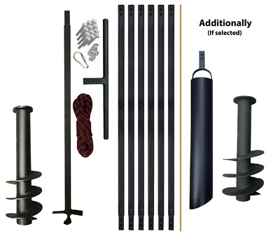 WATER WELL DRILLING EQUIMPENT KIT HAND WELL AUGER DIY  3 - 55 FT + Bailer