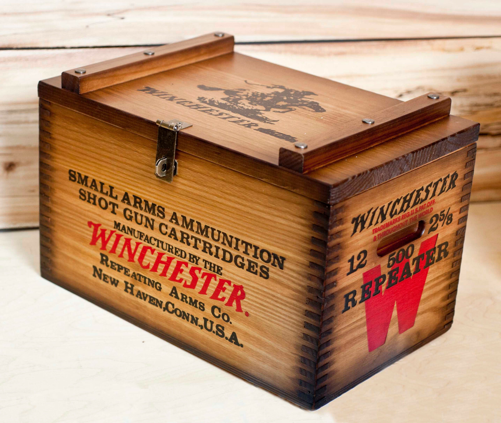 53025 Winchester Wooden Ammunition Box | Wood Ammo Box