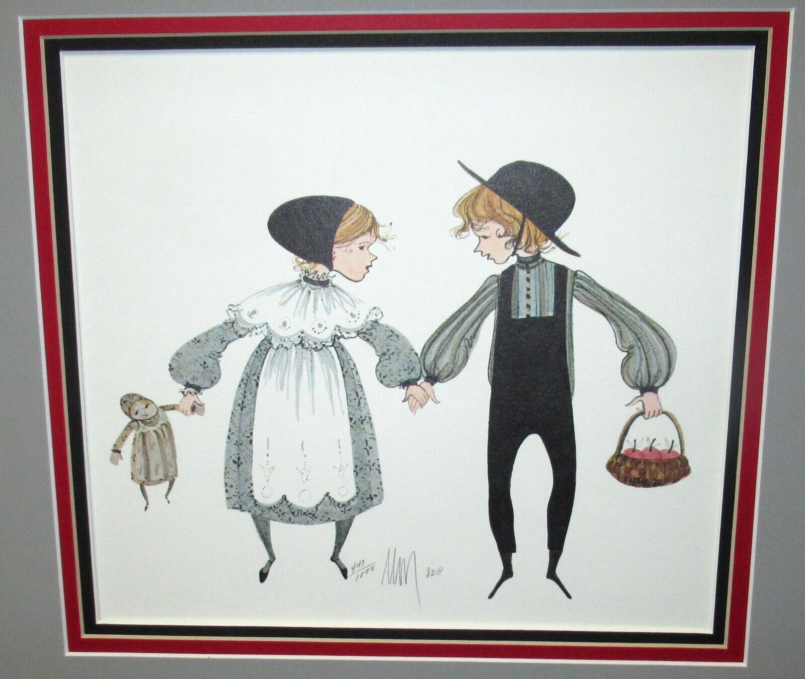 P.BUCKLEY MOSS YOUNG BOY & GIRL LIMITED EDITION HAND SIGNED