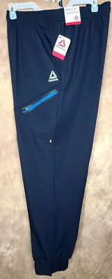 2XL Reebok Tapered Slim Lightweight Woven Athletic Pants 3 Colors to Choose From