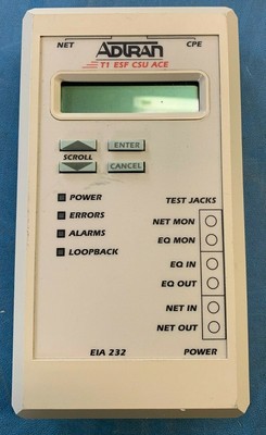 Adtran EIA 232 T1 ESF CSU ACE. P/N: 12030251L1