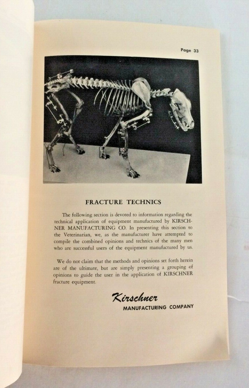 Vintage Kirschner Manufacturing Company Catalog and Technics Surgical Tools