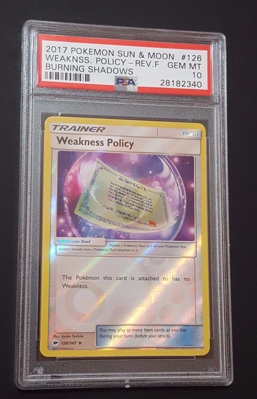 4x Pokemon TCG Weakness Policy 126//147 Uncommon Trainer Card