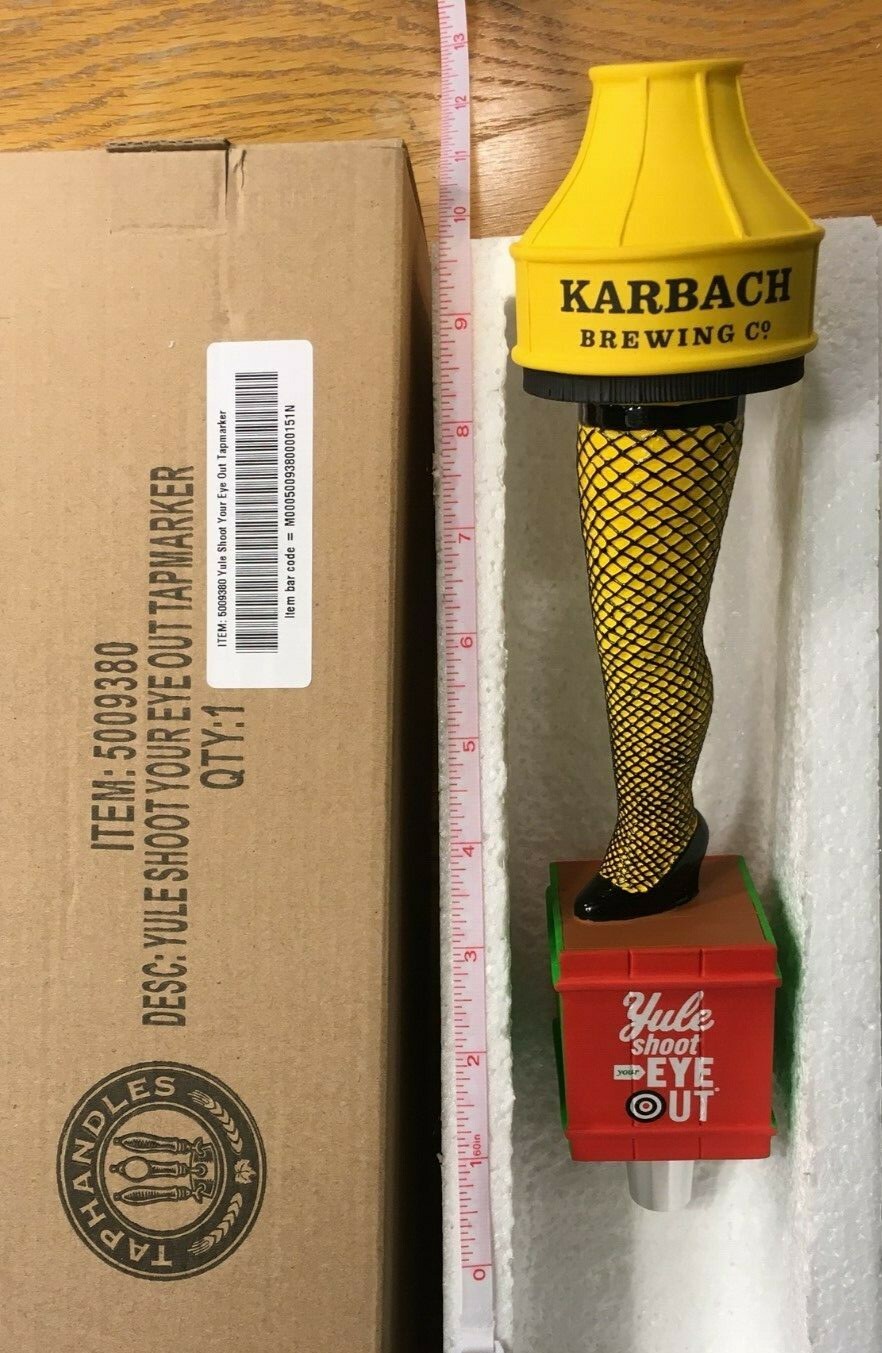 Karbach Brewing Yule Shoot Your Eye Out Beer Tap Handle Brand New in Box