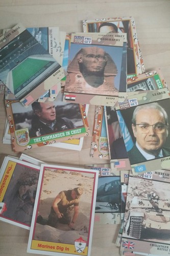 Military Trading cards box   Desert Storm