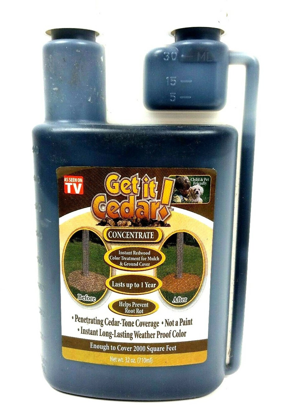 Science Solutions Get It Cedar Concentrate, Instant Cedar Color Mulch Treatment
