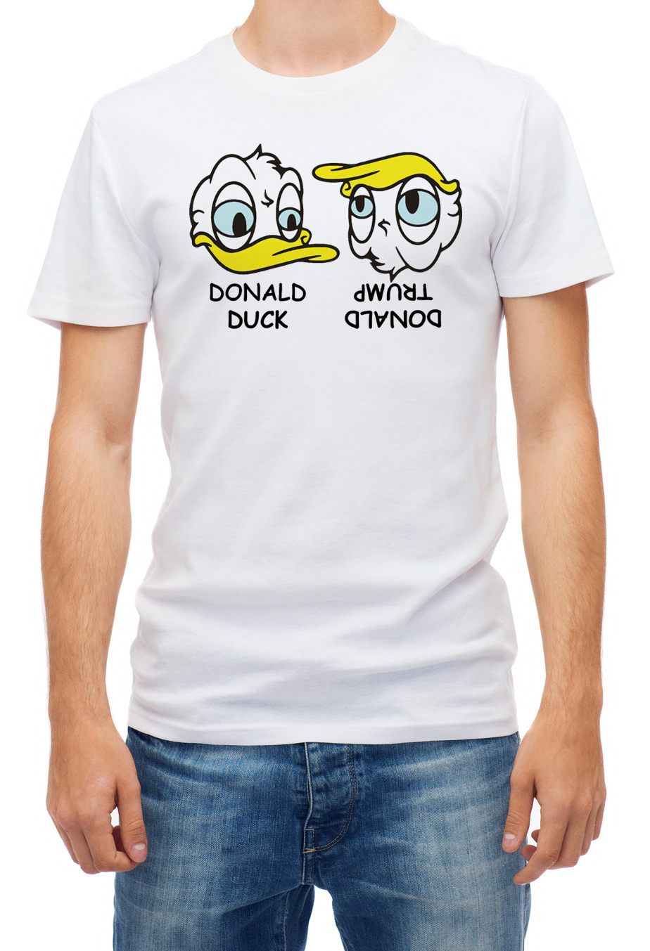 Funny Donald Trump, Donald Duck Short sleeve Men T Shirt K779