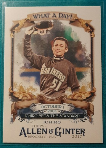 イチロー　topps 2018 パッチカード Allen &amp; Ginter イチロー topps 2018 パッチカード Allen & Ginter