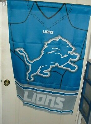 DETROIT LIONS HOME AND AWAY TWO SIDED VERTICAL BANNER 28''X 44''  NEW 