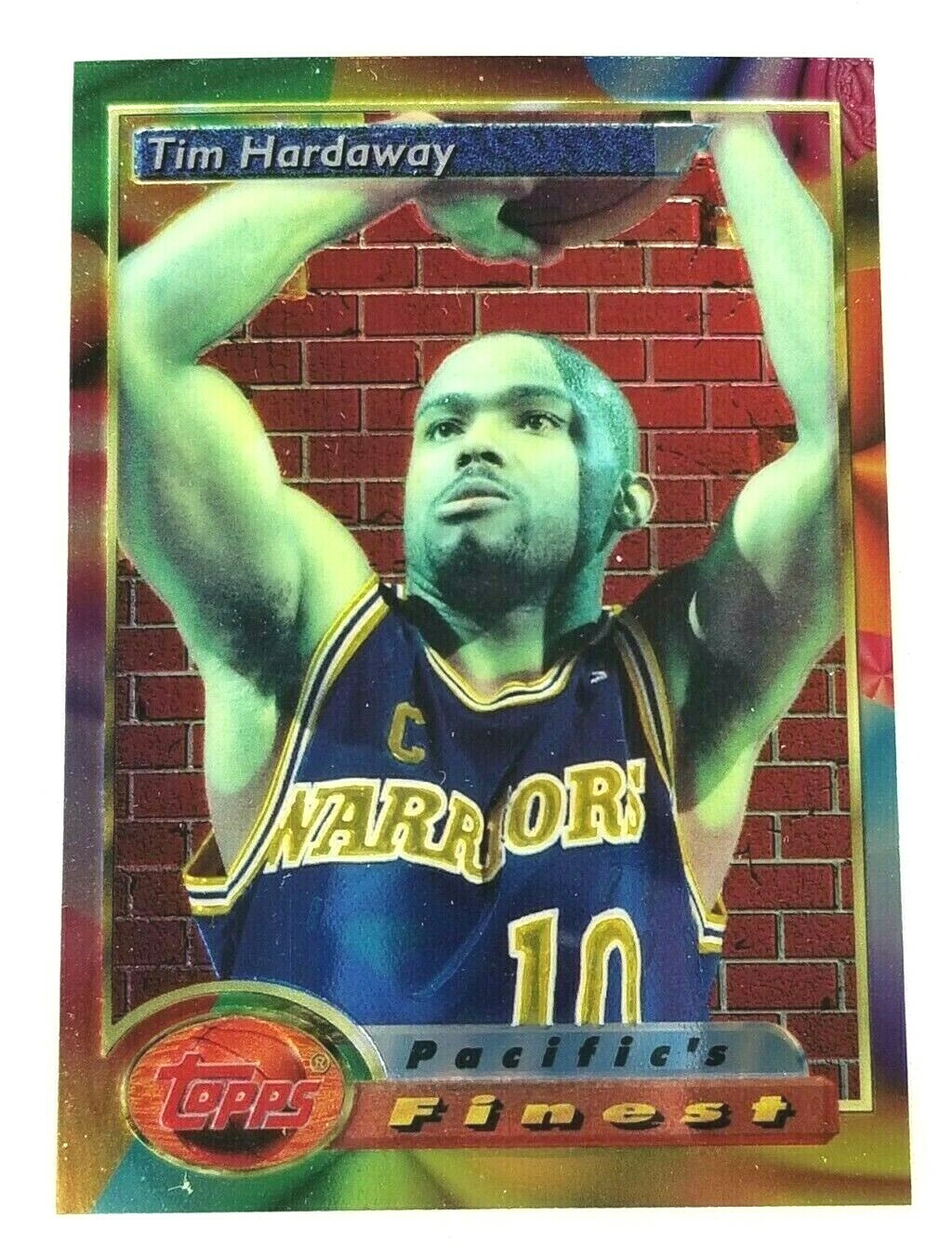 HARDAWAY ハーダウェイ　レア 1993-94 Topps Finest Pacific's Tim Hardaway #127 Golden