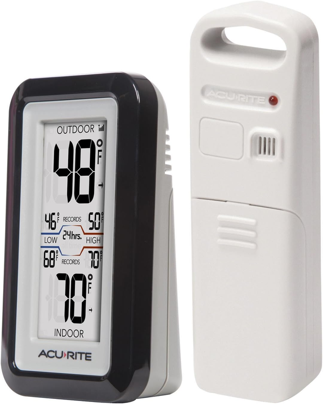 AcuRite 02043 Digital Thermometer with Indoor/Outdoor Temperat...