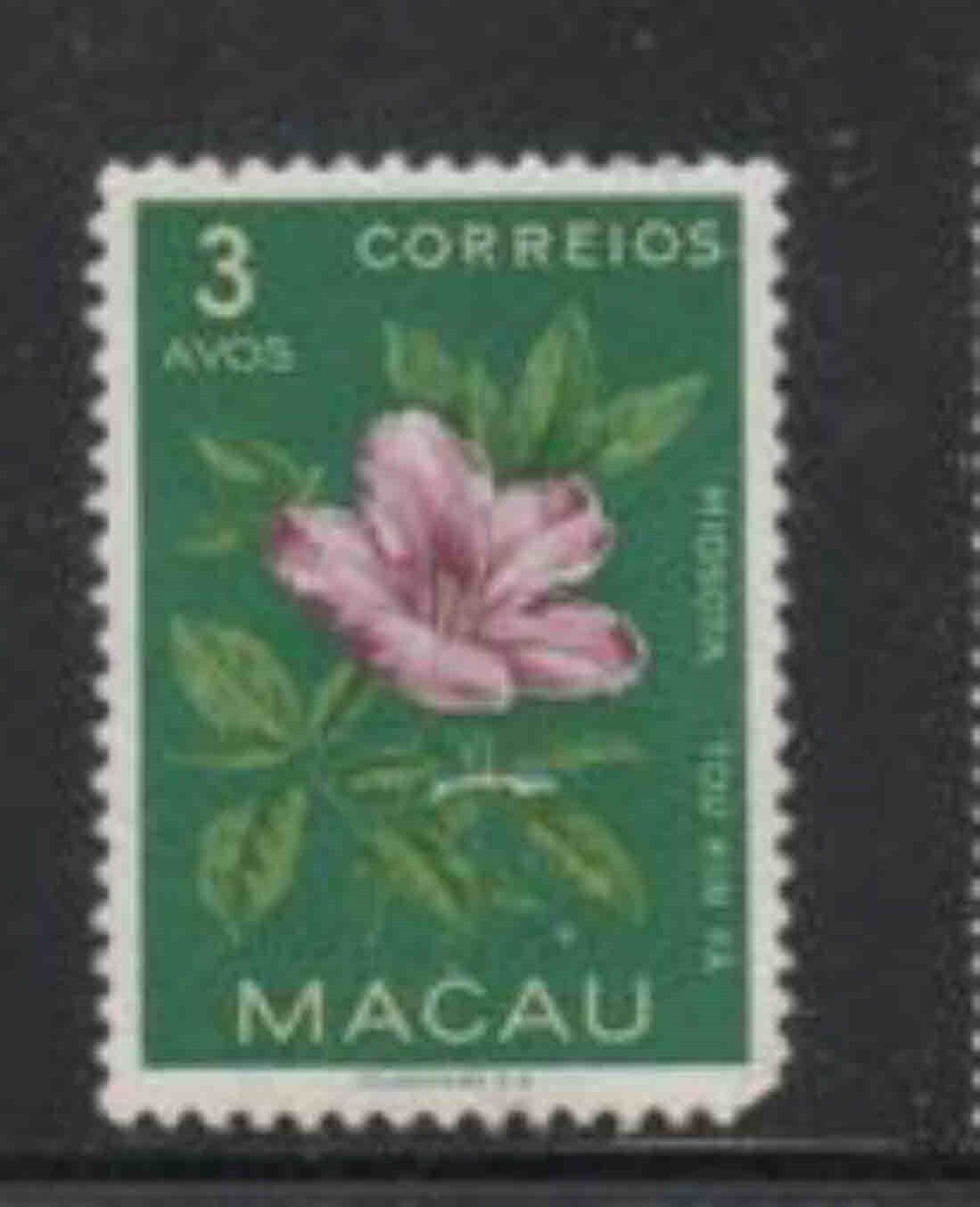 MACAU #373 19533 3c FLOWER MINT VF NH O.G | eBay