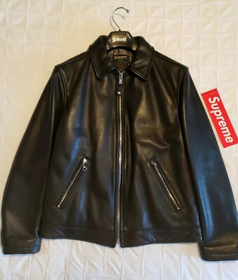 supreme schott leather work jacket