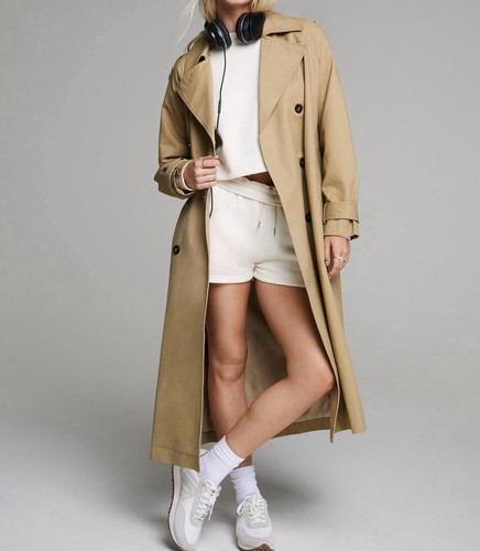 ジャケット・アウター argue essential over trench coat USTZFTBCL Super Long Windbreaker Rainproof Trench Coat Men'S