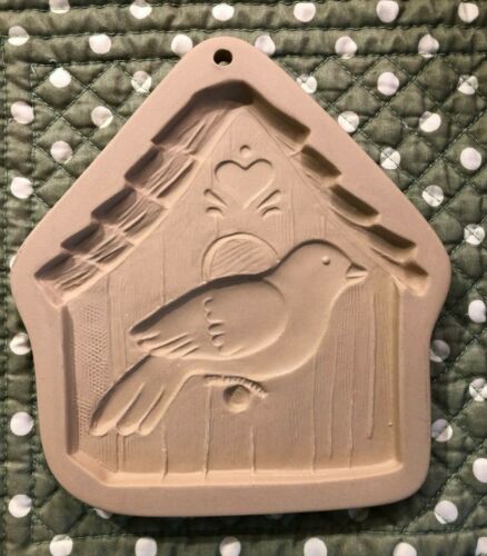 Brown Bag Cookie Art Mold Stamp Hill Design Retired Collectible - 1997 Birdhouse