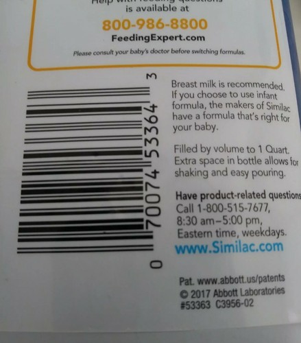 2 Bottles Similac Advance Infant Formula Optigro Ready Feed 1 Qt 32 oz Each
