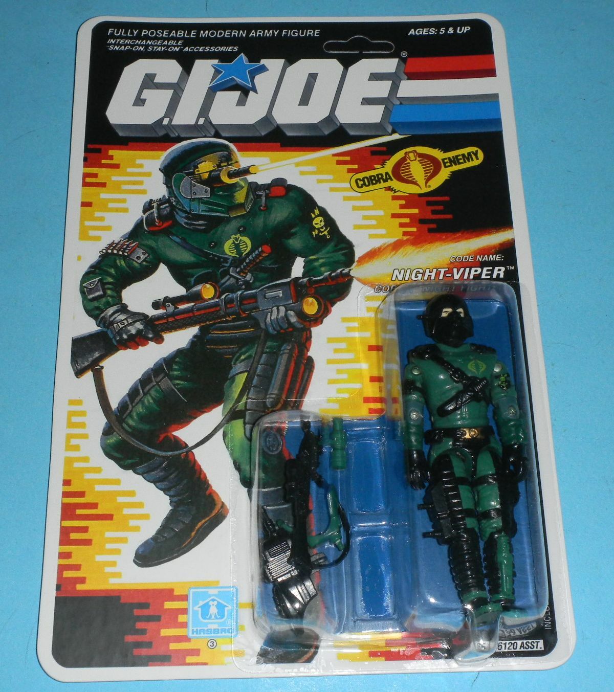 gi joe movie 3.75 echo vehicle night raven with air viper