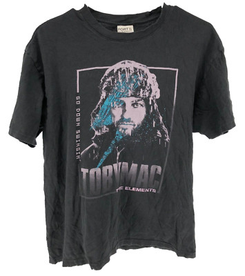 Toby Mac The Elements Tour Band Short Sleeve T-Shirt Men's Size Small Black