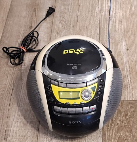 Sony CFD-E90 CD/Radio/Cassette Psyc Boombox Cassette