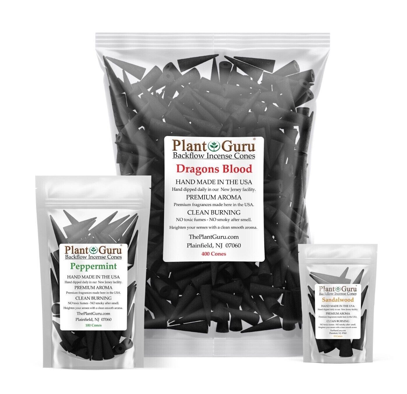 Jumbo Charcoal Incense Cones 2" BACKFLOW Bulk For Waterfall Burner Holder Censer