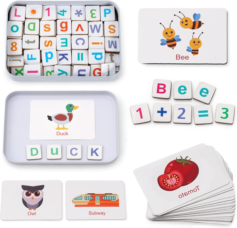 Coogam Magnetic Letters Numbers Alphabet Fridge Magnets ABC 123 Educational