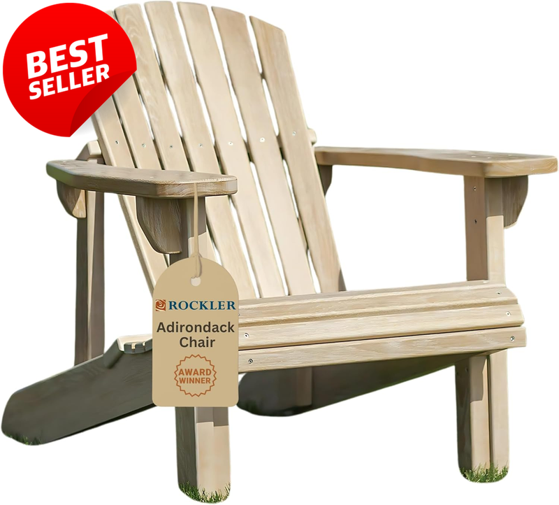 Adirondack Chair Plans Cardboard Templates Easy-To-Build Step-by-Step - US