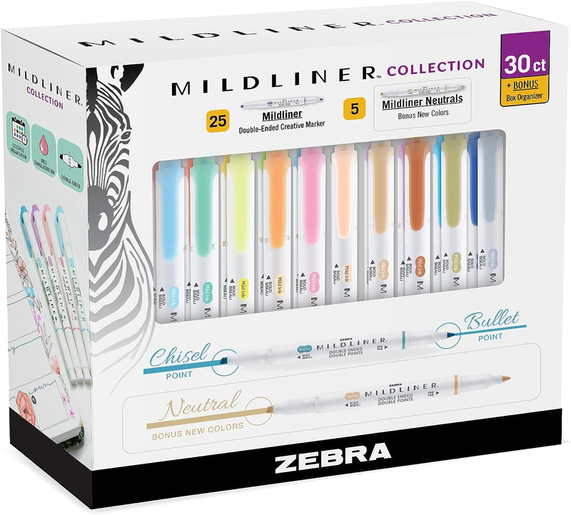 S Double Ended Broad And Fine Tips Pastel Colors 30 Pack