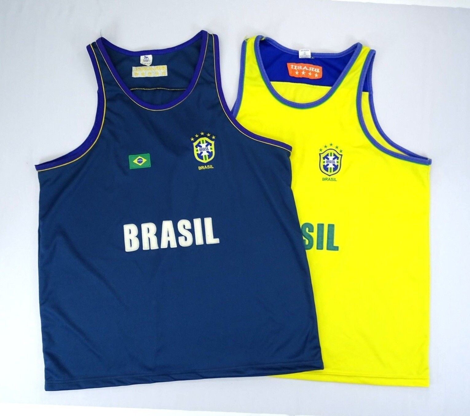 Vintage Brasil Soccer Futbol Jersey Tank Top Lot Araujo Sports...