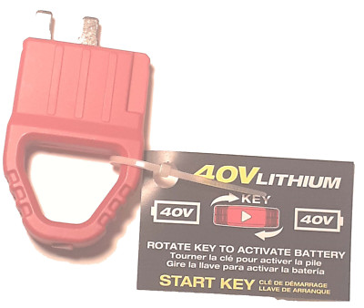 Ryobi Start Switch Replacement Key for 40V 21 in Lawnmower RY401014US & RY401015