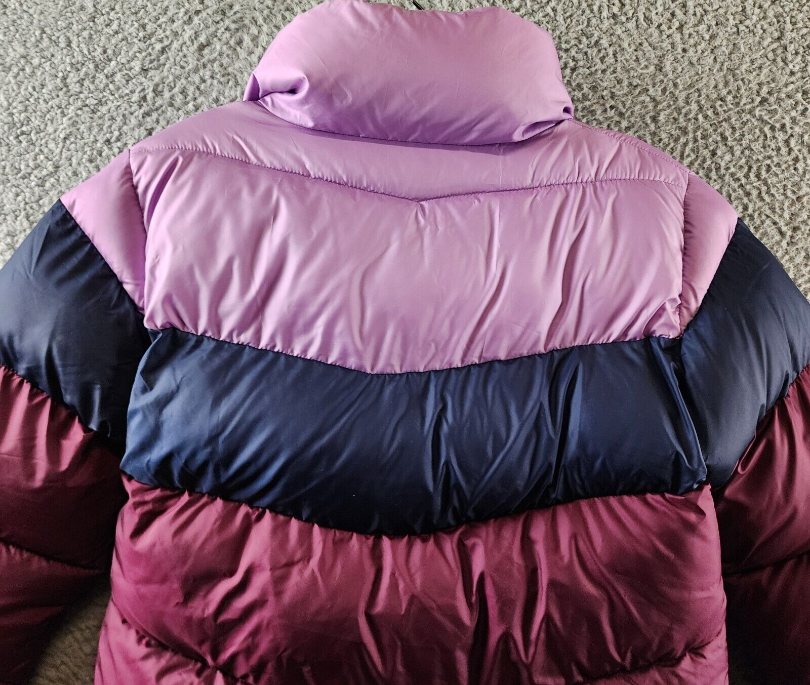 Columbia Puffer Colorblocked Full Zip Jacket Women's XS Marionberry Long Sleeve - Picture 15 of 15
