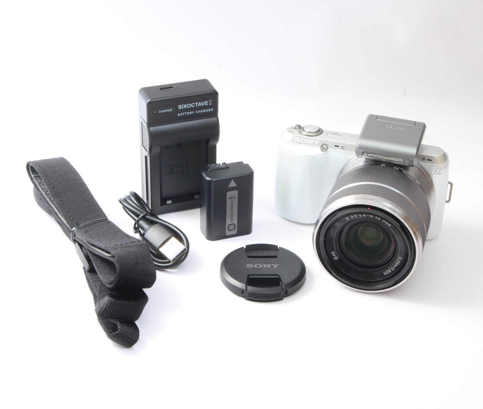 SC 1896] Sony Alpha NEX-C3 Mirrorless Camera Silver (Kit w