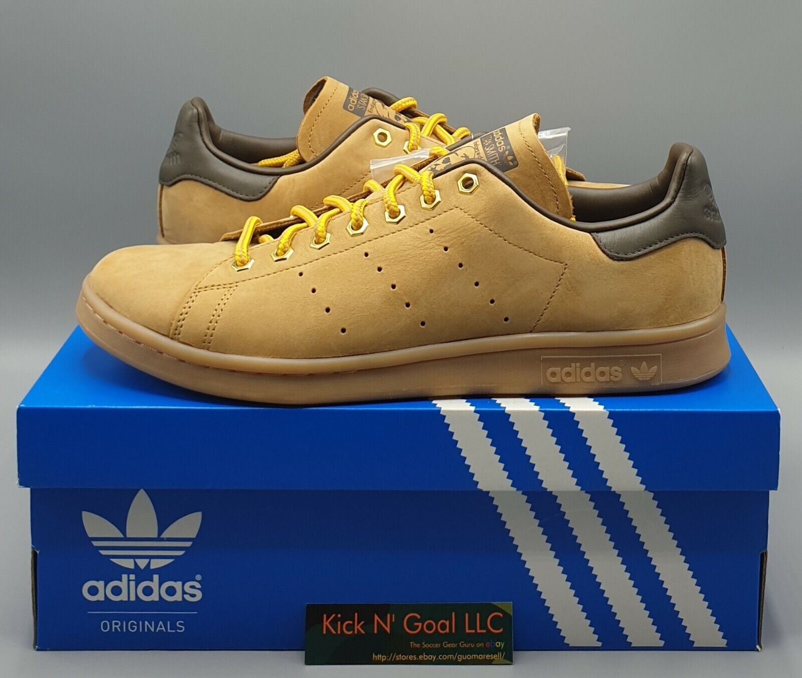 Adidas Stan Smith WP Leather Trainers (US Men Sz 11.5) Suede Adidas Stan Smith WP Leather Trainers (US Men Sz 11.5) Suede