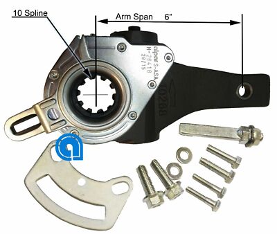 10 Spline 6'' Automatic Slack Adjuster Replaces Haldex 40010216 H-26416