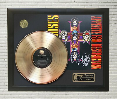 激レアGuns N' Roses Appetite gold CDサイン　ガンズ Guns N Roses Appetite For Destruction Gold LP Limited