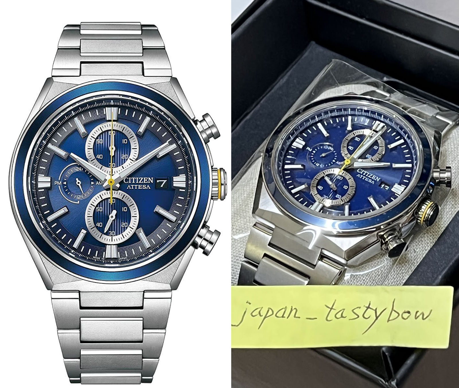 【限定値下】CITIZEN ATTESA CA0837-65L ATTESA Blue Dial Super Titanium Bracelet CA0837-65L | CITIZEN
