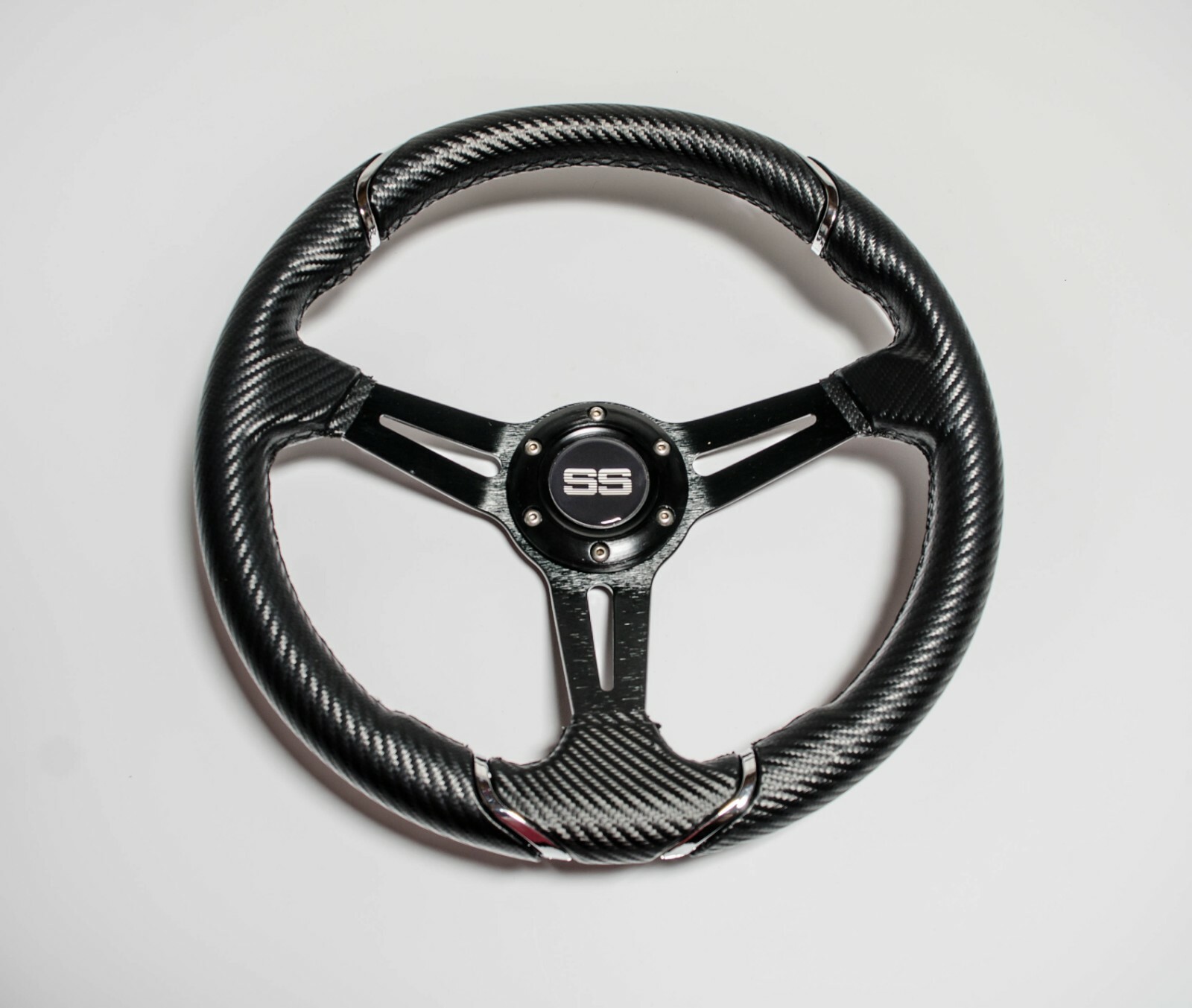 Club Car Precedent Golf Cart Steering Wheel 13 Inch Carbon Fiber W