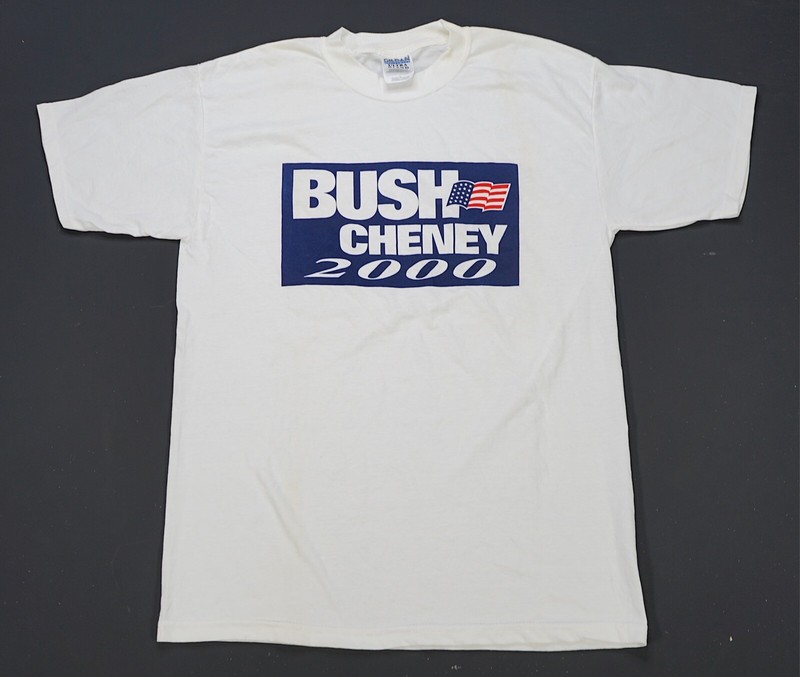 Rare VTG George W. Bush Dick Cheney 2000 Presidential Campaign T