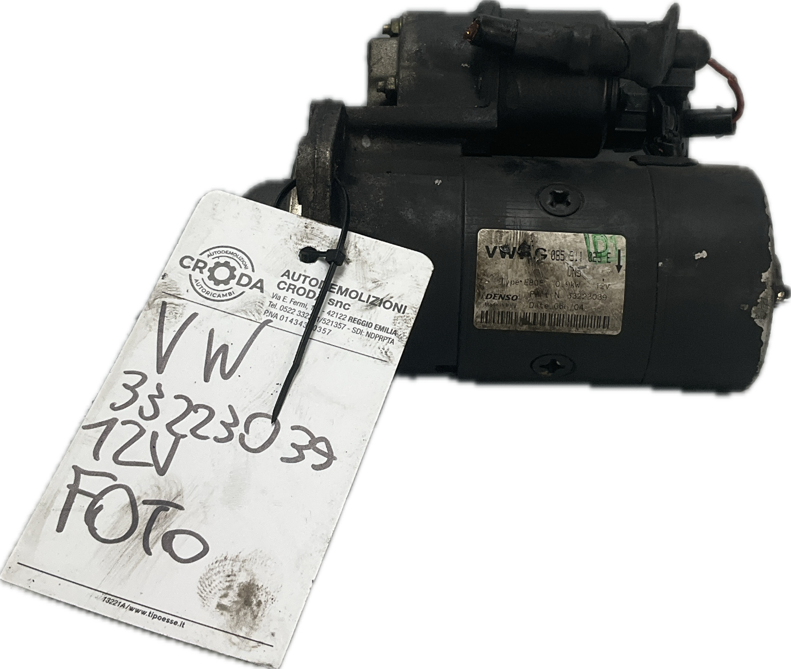 Motorino avviamento per modello VOLKSWAGEN SEAT codice ricambio: 085911023e