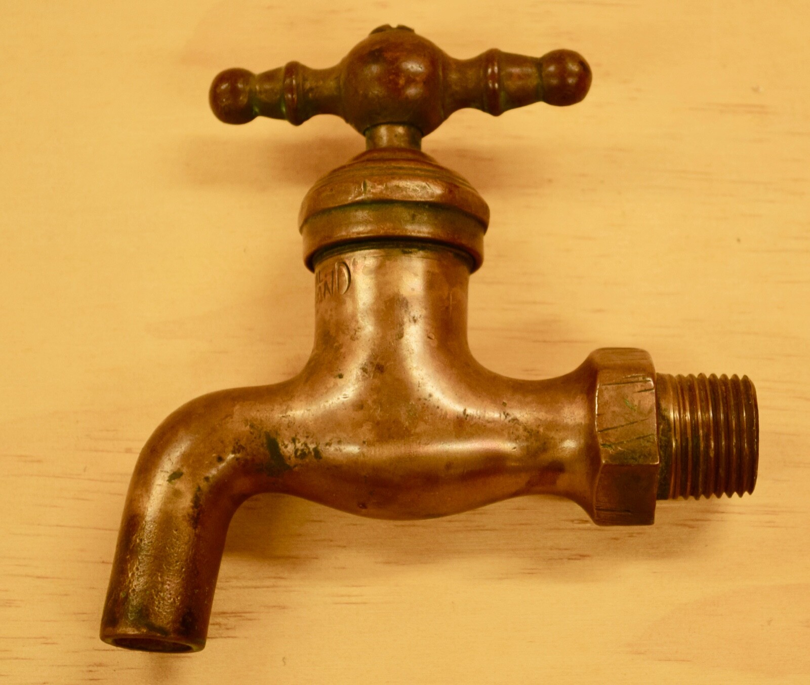 Vintage ANTIQUE BRASS WATER SPIGOT/ Faucet 3/4