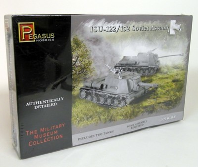 Pegasus 1/72 Scale 7670 ISU-122/152 Soviet Assault Gun Plastic Model Kit