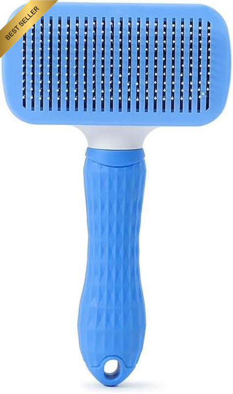 Self Cleaning Slicker Brush,Dog Brush & Cat Brush with Massage Particles,Removes